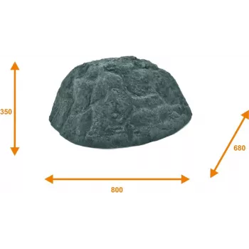 EUROPALMS dekoratiivne kivi Vulcano, klaaskiud, mitmevärviline 83313231