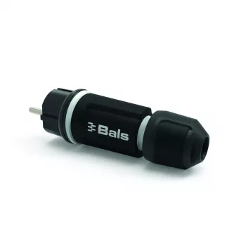BALS 7371-1 Schuko pistik 16A 3p 250V IP54 must kummist