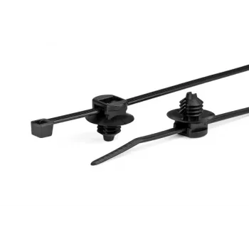 HellermannTyton T30LRFT6 mustast polüamiidist kaablivits, 260mm x 3,3mm, 500 tk pakk 150-77932