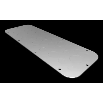 Rittal AX äärikplaat suurus 3, terasplekk, tsingitud, 125 x 50 mm 2573100