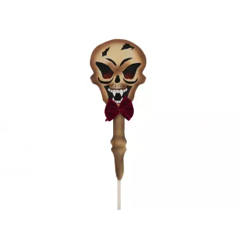 EUROPALMS Halloween maassevaiatav kolju, valge/must, 40 cm 83314628
