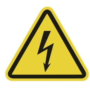 HellermannTyton Hoiatusmärk Elektrilise Pinge Hoiatus WS1-A-150-YE (597-61200)