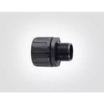 HellermannTyton HG25-S-M25 PA66 BK 10 sirge ühendusdetail, M25 keere, 25 mm toru, must