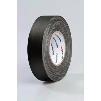 HellermannTyton HelaTape Tex riidest teip 19mm x 10m must puuvill-polüester 712-00204