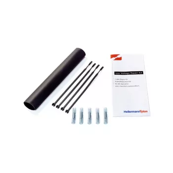 HellermannTyton 380-04004 TF21 kuumkahanev toru, 2:1, 4,0 mm, must, 10 m