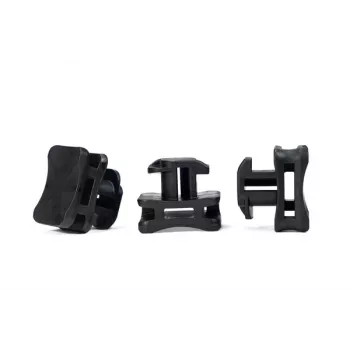 HellermannTyton 151-03055 ACFM2W10PT6-PA66/6HIRHS-BK kaabli kinnitusdetail, kuumakindel, löögikindel, must, 25 tk