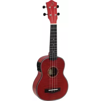 DIMAVERY UK-100 Sopran Ukulele, Lõõmav Punane 26255807