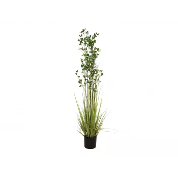 EUROPALMS igihaljas põõsas koos muruga, kunsttaim, 182 cm 82600185