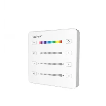Miboxer Pixel LED nutikas paneelkontroller RGB/RGBW/RGB+CCT (B6, valge)