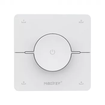Miboxer K0 2,4GHz kahe valge tooniga CCT LEDi kaugjuhtimispult pöörleva rattaga, 4 stseeni, valge