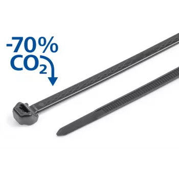 HellermannTyton S50ROS-PP-BK kaablivits 200mm x 4,9mm must PP keemiliselt vastupidav (1000 pakk) 118-00270