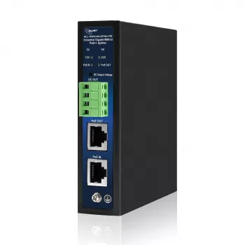 ALLNET tööstuslik PoE splitter/ekstraktor IEEE 802.3bt Type 4, 90W, 5V/9V/12V/24V valitav väljund, Gigabit Ethernet, DIN-liinile/seinale kinnitatav (ALL-PSI104G-BT90-PD)