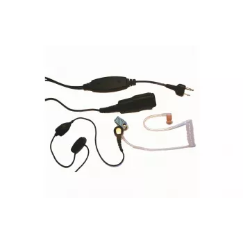 MIDLAND Albrecht AE 31-PT07 kõrvasisene monofooniline peakomplekt puumikrofoniga ja PTT-ga, juhtmega, 2-pin pistik, must 41990