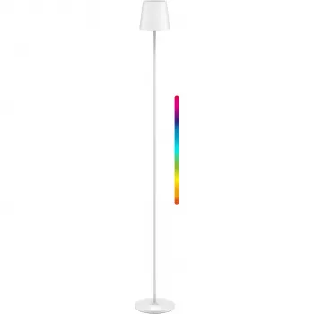 WENTRONIC Goobay juhtmevaba LED põrandalamp XL 122 cm RGBW valge (76572)