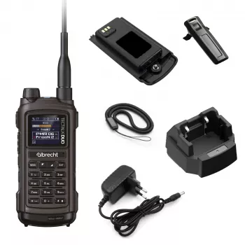 Albrecht Tectalk Duo PMR446 Freenet 1W kahesuunalise raadio komplekt must 29148
