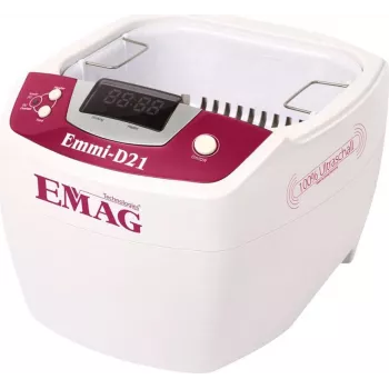 Emag ultrahelipuhastaja küttega, 2 L paak, 160 x 90 x 50 mm, 80 W ultrahelivõimsus, digitaalne taimer ja temperatuuri reguleerimine, plastkorpus