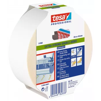tesa 51960 kahepoolne kleeplint, läbipaistev, 50 mm x 25 m 51960-00001-11