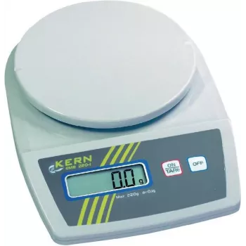 Kern EMB 2200-0 kaasaskantav täppiskaal, 2,2 kg mahutavus, 1 g täpsus, patarei või vooluvõrgu toide