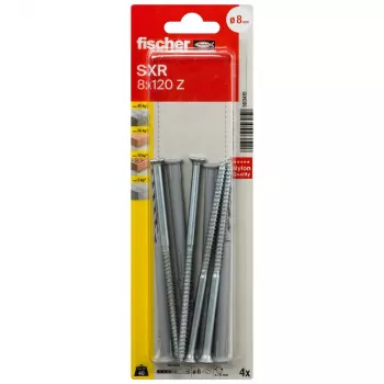 Fischer SXR 8 x 120 Z K NV pikavarrega tüübel süvistatava kruviga (PZ), 1 komplekt (503415)