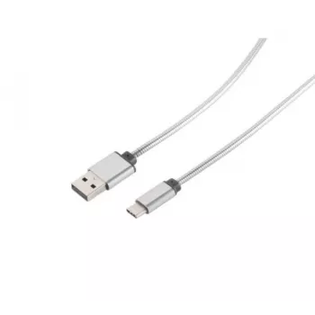 Exertis Connect 39910214 USB-C - USB-A kaabel, 1 m, USB 3.2 Gen 1, hõbedane