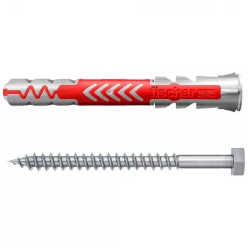 Fischer DuoPower 10 x 80 S K NV universaaltüübel kruviga, 1 komplekt (543797)