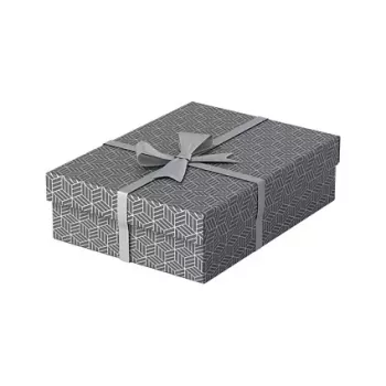 Esselte Home hoiu- ja kingikarp M, 3-osaline komplekt, hall, 100% taaskasutatud lainepapp, eemaldatav kaas 628285