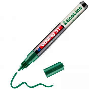 edding 51 EcoLine värvimarker roheline 1-2 mm 4-51-004