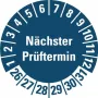 HEIN Industrieschilder ülevaatuskleebis NP26-31 sinine ümmargune 20mm 500/rull (185778)