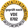 HEIN Industrieschilder 188207 VDE 0702 ülevaatusmärgised, nädalad 26-31, 20 mm, püsiv liim, 500 rullis