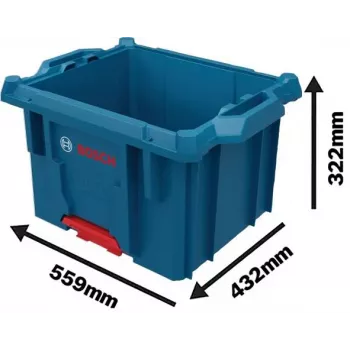 Bosch Professional L-BOXX Contractor Crate 1600A037E2, 559 x 432 x 322 mm, sinine/must