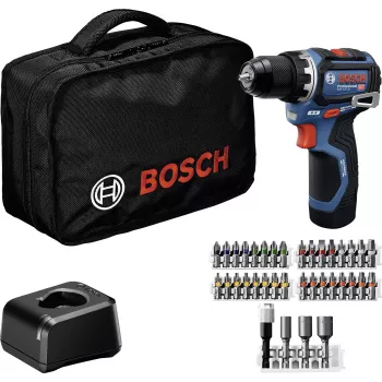 Bosch Professional 12 V 2 Ah harjata akutoitel kombinatsioonpuur koos 2 akuga ja laadijaga 0615A500CF