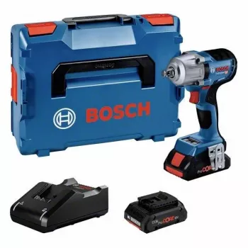 Bosch Professional GDS 18V-450 HC 06019K4003 juhtmeta mutrikeeraja 18V koos 2x 5.0Ah akude, laadija ja L-BOXX-iga