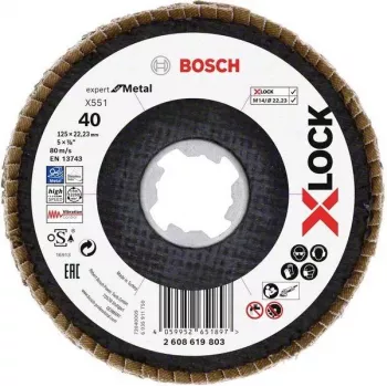 Bosch Expert for Inox X-LOCK lõikeketas, 125 x 1,0 mm, roostevaba teras, 1 tk 2608619803