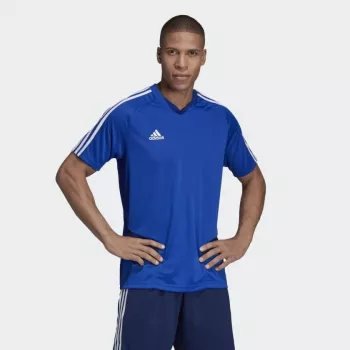 Adidas Tiro 19 treeningusärk lühikeste varrukatega polüester must/valge meeste S