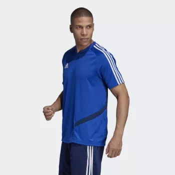 Adidas Tiro 19 treeningusärk lühikeste varrukatega polüester must/valge meeste S