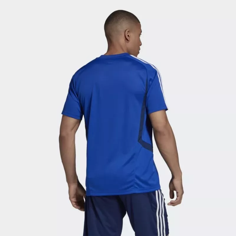 Adidas Tiro 19 treeningusärk lühikeste varrukatega polüester must/valge meeste S