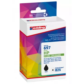 edding EDD-697 must tintikassett, ühilduv HP 912XL (3YL84AE)