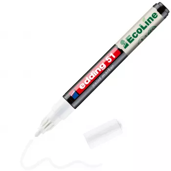 Edding 51 EcoLine laki marker Valge 1-2 mm 4-51-049
