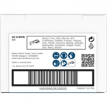 BOSCH PRO AIZ 32 BSPIB StarlockPlus sügamlõiketera, 32 x 50 mm, biometall 2608669073