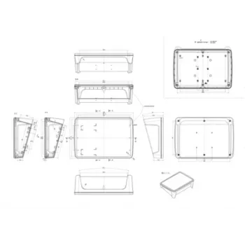 Bopla BoPad BOP 10.1 P-9016-SET ekraani korpus 285 x 198 x 92,90 mm ABS valge RAL 9016 35110176.HMT1