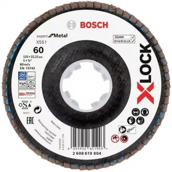 Bosch X-LOCK R780 Best for Inox lamellketas 125 mm P60 tsirkooniumoksiid kooniline tüüp 29 2608619804