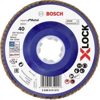 Bosch Accessories 2608619815 Expert for Metal X-LOCK lõikeketas 125 mm x 1,0 mm x 22,23 mm