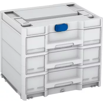 TANOS Systainer³ Sortainer/3 M 337 modulaarne osade korraldaja 3 sahtliga, ABS-plast, helehall/antratsiit, 396 x 330 x 296 mm 83000874