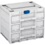 TANOS Systainer³ Sortainer/3 M 337 modulaarne osade korraldaja 3 sahtliga, ABS-plast, helehall/antratsiit, 396 x 330 x 296 mm 83000874