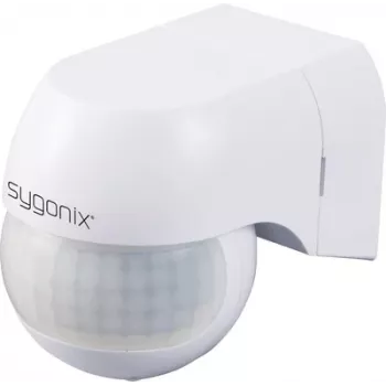 Sygonix SY-6118230 seinale kinnitatav PIR-liikumisandur 180° relee valge