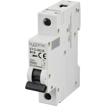Sygonix SY-6440880 SYG-MCB 1P/B16/6KA miniatuurne kaitselüliti 1-pooluseline 16 A 230/400 V AC