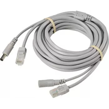 Sygonix SY-6441788 20m BNC + DC toitekaabel valvekaamera pikendus, must