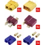 Reely RE-6699867 XT60 T-pistikule ja EC3-le kullatud Y-hargnemisadapteri kaabel