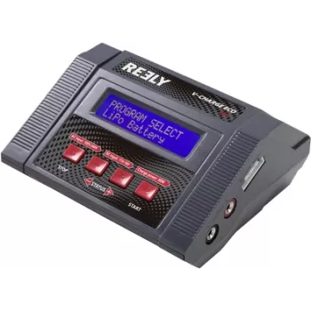 Reely V-Charger ECO 80 mitmeotstarbeline RC akulaadija 80W AC/DC LiPo LiIon LiHV NiMH NiCd Pb Pb-Ca RE-7570029