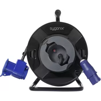 Sygonix SY-6684366 kaablikelus must CEE haagissuvila pistik 25m H07RN-F 3G2.5